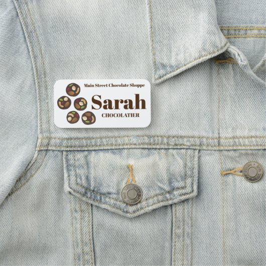 Mendion French Chocolatier Candy Shop Namensschild (Beispiel)