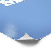 Mendocino California Karte Poster (Ecke)