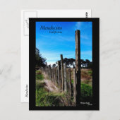 Mendocino California Postkarte (Vorne/Hinten)