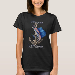 Mendocino California Schwertfisch Marlin Ocean Fis T-Shirt