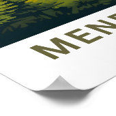 Mendocino California Travel Print Poster (Ecke)