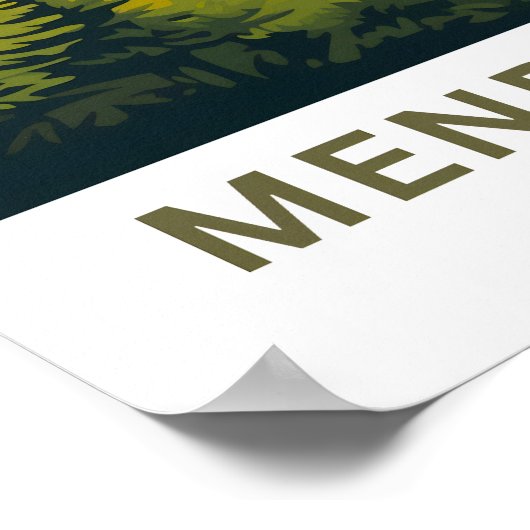 Mendocino California Travel Print Poster (Ecke)