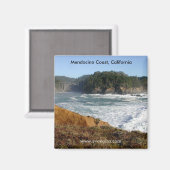 Mendocino Coast, Kalifornien Magnet (Vorderseite/Rückseite)