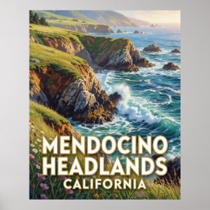 Mendocino Headlands State Park — Kalifornien Poster