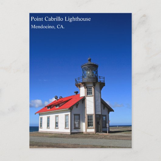 Mendocino Lighthouse Post Card Postkarte (Vorderseite)
