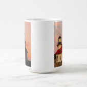 Mendocino Lighthouse Sunset Kaffeetasse (Mittel)