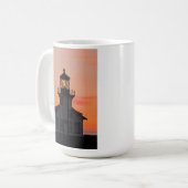 Mendocino Lighthouse Sunset Kaffeetasse (Vorderseite Links)