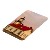 Mendocino Lighthouse Sunset Magnet (Linke Seite)