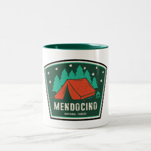 Mendocino National Forest Camping Zweifarbige Tasse