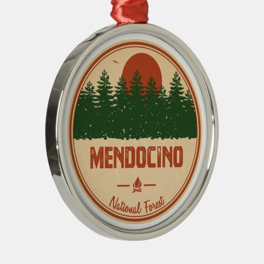 Mendocino National Forest Ornament Aus Metall (Rechts)