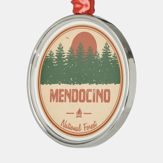 Mendocino National Forest Ornament Aus Metall (Links)