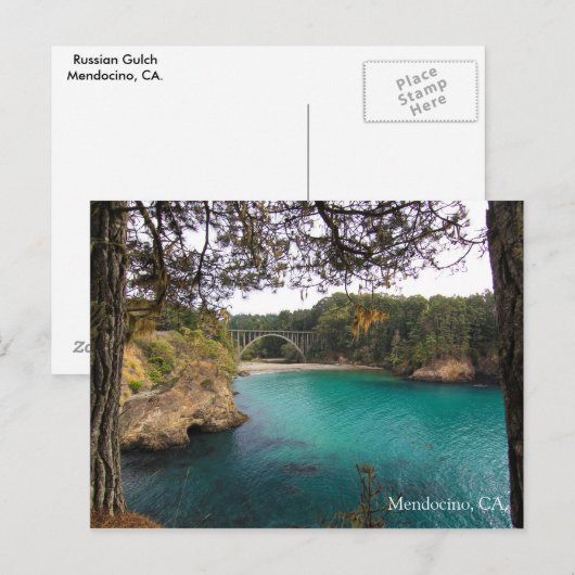 Mendocino Postkarte (Vorne/Hinten)