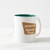 Mendocino staatlicher Wald (Zeichen) Zweifarbige Tasse (VorderseiteRechts)