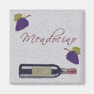 Mendocino Vintage Wein Magnet