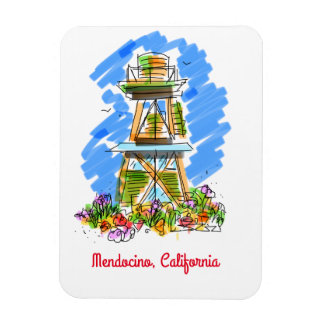 Mendocino Wasserturm Magnet