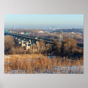 Mendota-Brücke über das Minnesota-Tal Poster