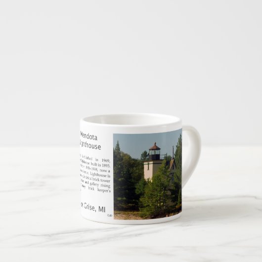 Mendota Lighthouse Espressotasse (Vorderseite Rechts)
