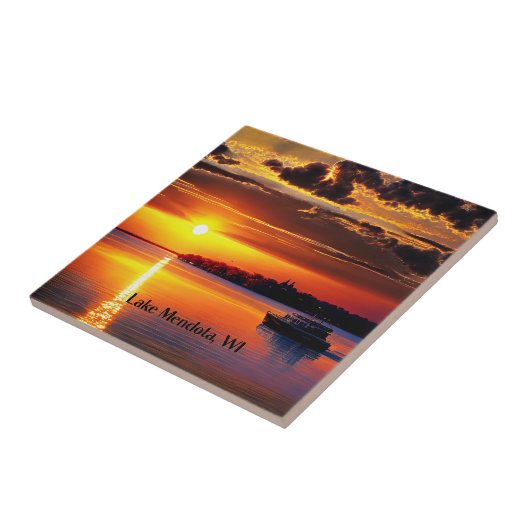 Mendota-See, WI, Fliese (Seite)