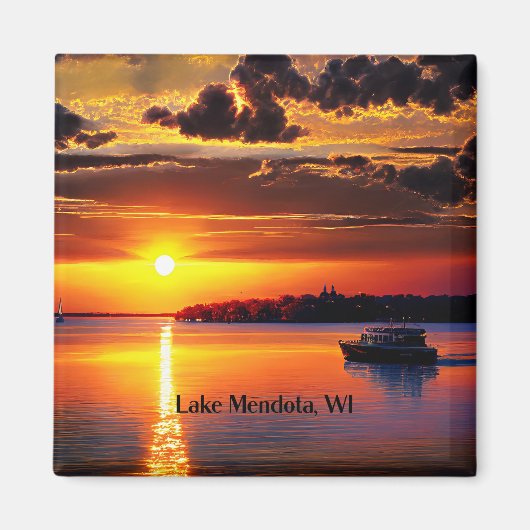 Mendota-See, WI, Magnet (Vorne)