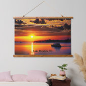 Mendota-See, WI, Wandteppich Mit Holzrahmen (Schlafzimmer)