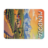 Mendoza Argentina Travel Magnet (Horizontal)