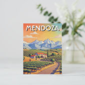 Mendoza Argentina Travel Postkarte (Stehend Vorderseite)