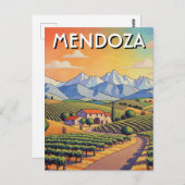 Mendoza Argentina Travel Postkarte (Vorne/Hinten)
