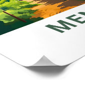 Mendoza Argentina Travel Print Poster (Ecke)