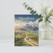 Mendoza Argentinien Postkarte (Stehend Vorderseite)