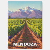 Mendoza Argentinien Reisen Magnet (Vorderseite)