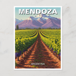 Mendoza Argentinien Reisen Postkarte