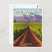 Mendoza Argentinien Reisen Postkarte (Vorne/Hinten)