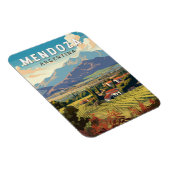 Mendoza Argentinien Reisen Vintag Magnet (Rechte Seite)