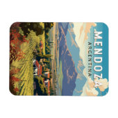 Mendoza Argentinien Reisen Vintag Magnet (Horizontal)