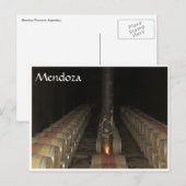 Mendoza-Barrels Postkarte (Vorne/Hinten)