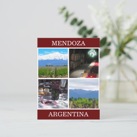 Mendoza-Collage Postkarte (Stehend Vorderseite)
