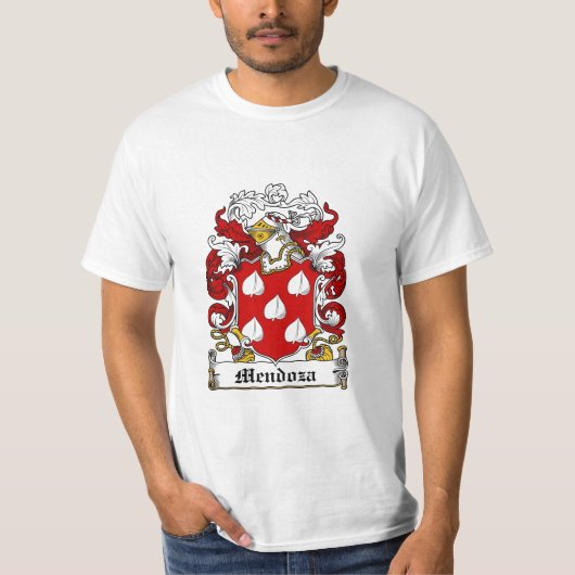 Mendoza Familienwappen - Mendoza Wappen T-Shirt (Vorderseite)