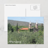 Mendoza-Kirche Postkarte (Vorne/Hinten)