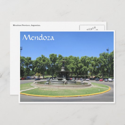 Mendoza Postkarte (Vorne/Hinten)