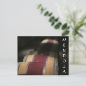 Mendoza vino barrels postkarte (Stehend Vorderseite)