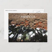 Mendoza-Weinflaschen Postkarte (Vorne/Hinten)