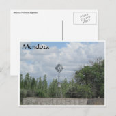 Mendoza Windmühle Postkarte (Vorne/Hinten)