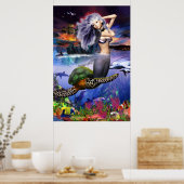Menehune Mermaid (Aktualisierung) Poster (Küche)