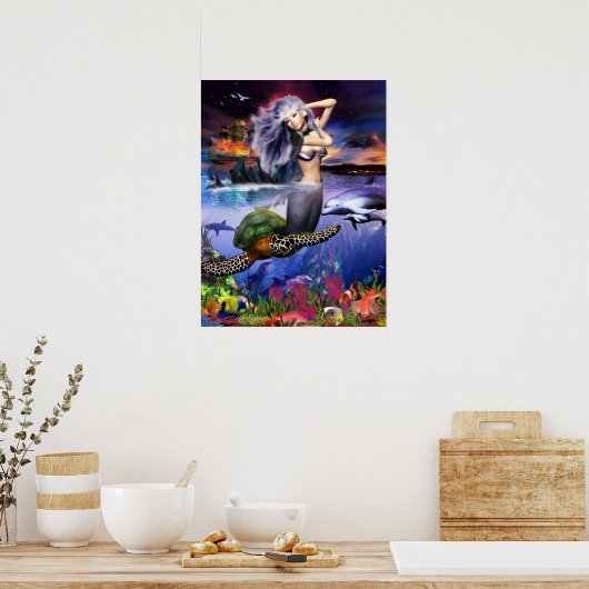 Menehune Mermaid Poster (Küche)