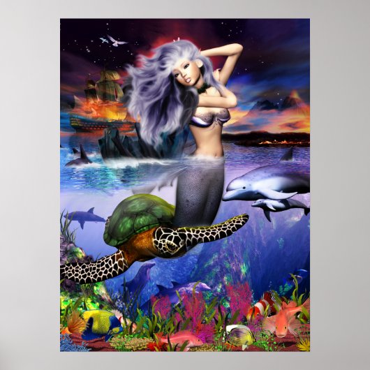 Menehune Mermaid Poster (Vorne)