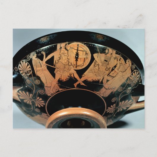 Menelaos, begleitet von Aphrodite Postkarte (Vorderseite)