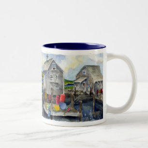 menemsha Panorama Zweifarbige Tasse
