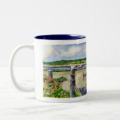 menemsha Panorama Zweifarbige Tasse (Links)
