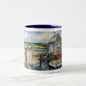 menemsha Panorama Zweifarbige Tasse (Mittel)