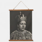 Menen Selassie Jah Rastafari Rasta Reggae Roots Wandteppich Mit Holzrahmen (Vorderseite)